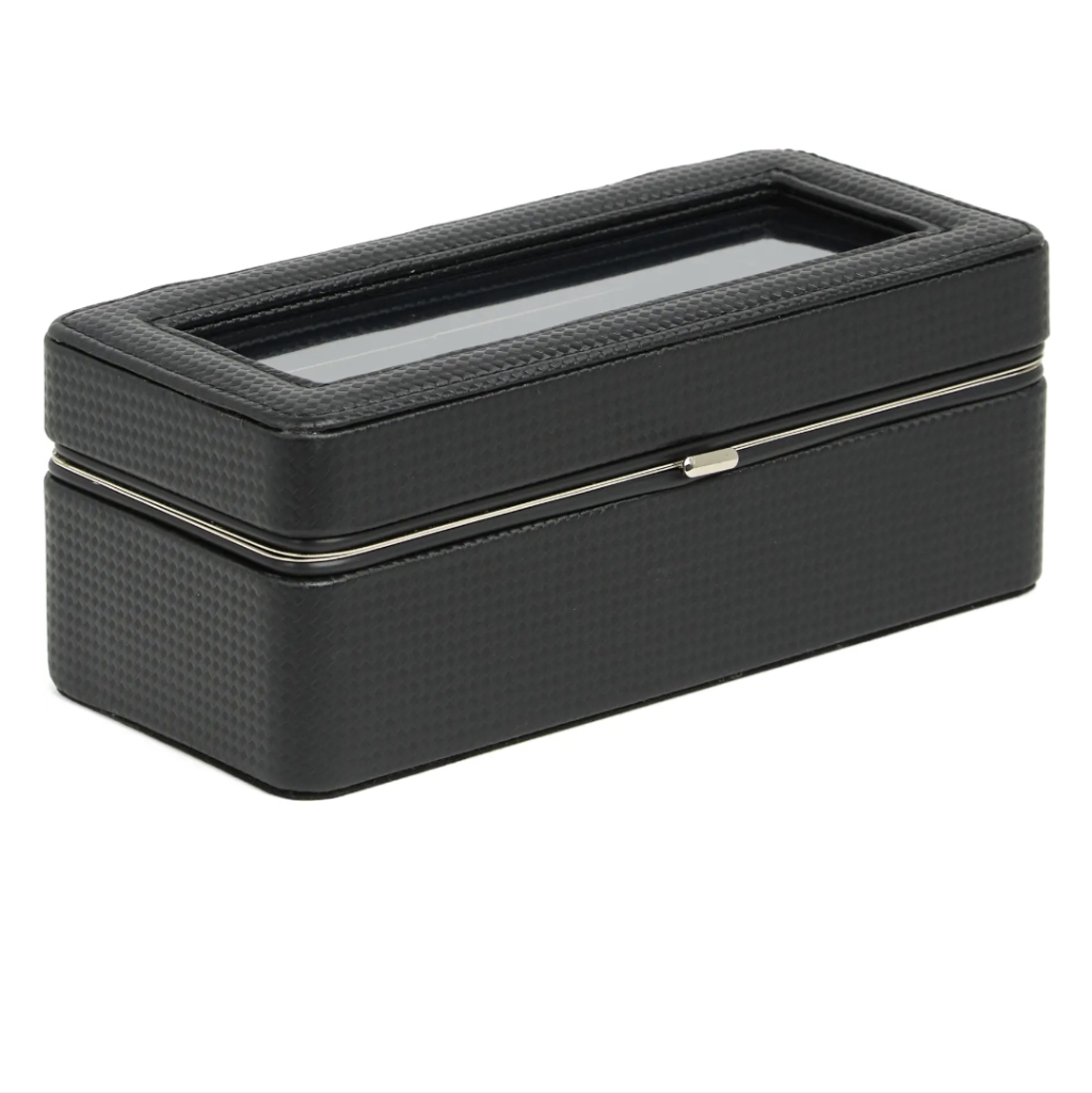 Original Penguin Basketweave Watch Box Holds 4 Watches Nwt